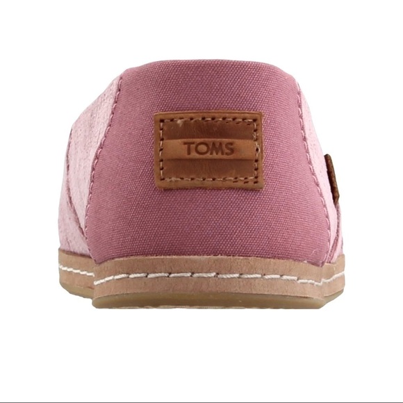 TOMS Womens Slip On Flats Pink Micro Corduroy Sz 6 - Picture 8 of 11